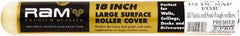 Premier Paint Roller - 1/2" Nap, 18" Wide Paint Roller Cover - Semi-Rough Texture, Polyester - Eagle Tool & Supply