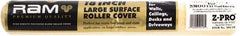 Premier Paint Roller - 1/4" Nap, 18" Wide Paint Roller Cover - Smooth Texture, Polyester - Eagle Tool & Supply