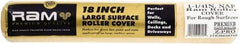 Premier Paint Roller - 1-1/4" Nap, 18" Wide Paint Roller Cover - Extra-Rough Texture, Polyester - Eagle Tool & Supply