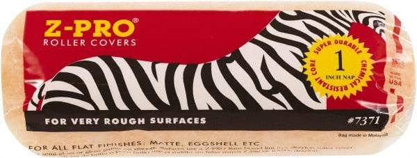 Premier Paint Roller - 1" Nap, 9" Wide Paint Roller Cover - Rough Texture, Polyester - Eagle Tool & Supply