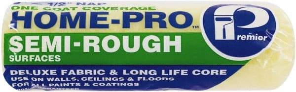 Premier Paint Roller - 1/2" Nap, 9" Wide Paint Roller Cover - Semi-Rough Texture, Polyester - Eagle Tool & Supply