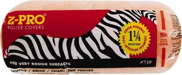 Premier Paint Roller - 1-1/4" Nap, 9" Wide Paint Roller Cover - Extra-Rough Texture, Polyester - Eagle Tool & Supply