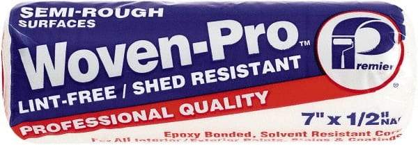 Premier Paint Roller - 1/2" Nap, 7" Wide Paint Roller Cover - Semi-Rough Texture, Woven - Eagle Tool & Supply