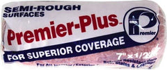 Premier Paint Roller - 1/2" Nap, 7" Wide Paint Roller Cover - Semi-Rough Texture, Polyester - Eagle Tool & Supply
