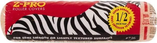 Premier Paint Roller - 1/2" Nap, 9" Wide Paint Roller Cover - Semi-Rough Texture, Polyester - Eagle Tool & Supply