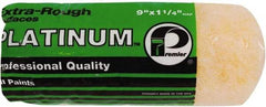 Premier Paint Roller - 1-1/4" Nap, 9" Wide Paint Roller Cover - Extra-Rough Texture, Polyester - Eagle Tool & Supply