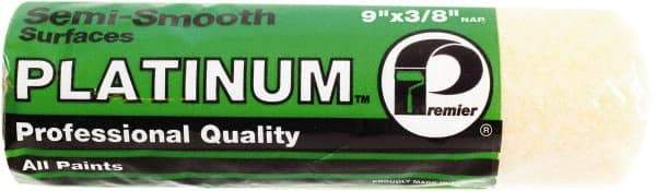 Premier Paint Roller - 3/8" Nap, 9" Wide Paint Roller Cover - Semi-Smooth Texture, Polyester - Eagle Tool & Supply