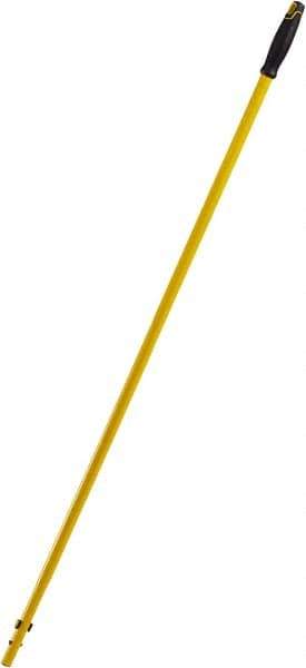 Rubbermaid - 57" Standard Metal Quick Connect Mop Handle - 1-1/2" Handle Diam, Plastic Connector, Use with All-In-One Floor Cleaning Tools - Eagle Tool & Supply