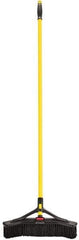 Rubbermaid - 18" Medium Duty Synthetic Push Broom - 3" Bristle Length, Foam Block, Threaded Handle Connection, Handle Included - Eagle Tool & Supply