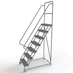 TRI-ARC - Rolling & Wall Mounted Ladders & Platforms Type: TiltNRoll Rolling Ladder Style: Tilt & Roll Safety Ladder - Eagle Tool & Supply