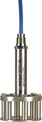 Made in USA - 10 Max psi, 1/2\x94 NPT (Male) Connection Submersible Pressure Transducer - mA Output Signal, 1/2" Thread, 0 - 130°F, 28 Volts - Eagle Tool & Supply