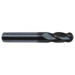 9/16" Dia. - 3-1/2" OAL - 30 Helix Super-A CBD Ball Nose EM - 4 FL - Eagle Tool & Supply