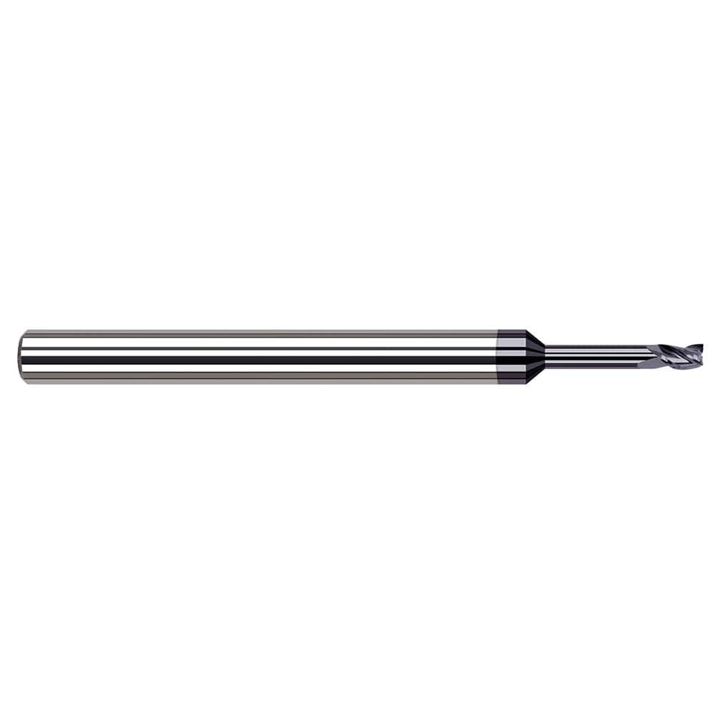 Harvey Tool - Square End Mills; Mill Diameter (Decimal Inch): 0.0600 ; Length of Cut (Decimal Inch): 0.0900 ; Material: Solid Carbide ; Finish/Coating: AlTiN ; Shank Diameter (Inch): 1/8 ; Single or Double End: Single - Exact Industrial Supply