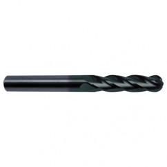1/4" Dia. - 4 OAL - 30 Helix Super-A CBD Ball Nose EM - 4 FL - Eagle Tool & Supply