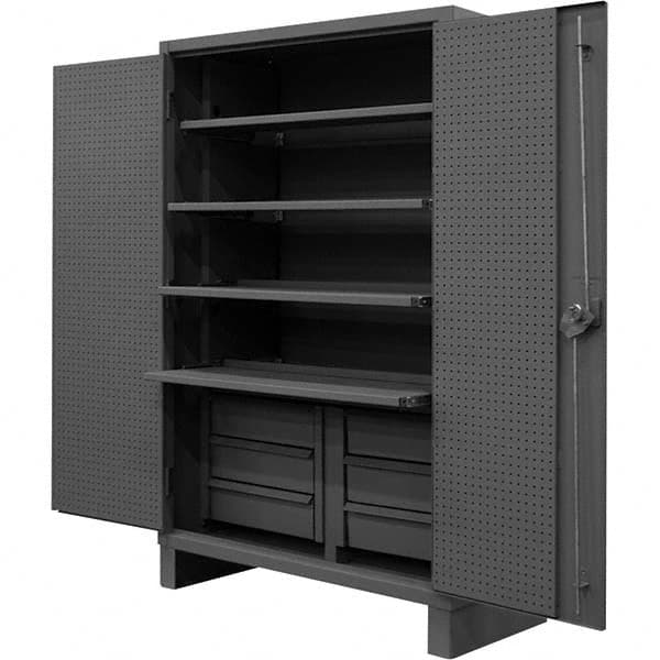 Durham - 4 Shelf Pegboard Storage Cabinet - Eagle Tool & Supply