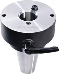 HAIMER - 45 Taper, On-Center/Rotating, Spindle Adapter - 20mm Projection, Use with ISO50 Spindle - Eagle Tool & Supply