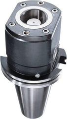 HAIMER - CAPTO C8 Taper, On-Center/Rotating, Spindle Adapter - 50mm Projection, Use with ISO50 Spindle - Eagle Tool & Supply