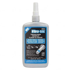 Vibra-Tite - 250 mL Bottle, Blue, Medium Strength Threadlocker - Eagle Tool & Supply