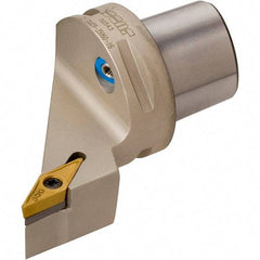 Iscar - Left Hand Cut, Size C6, VBMT & VC.. Insert Compatiblity, External Modular Turning & Profiling Cutting Unit Head - 45mm Ctr to Cutting Edge, 65mm Head Length, Through Coolant, Series Isoturn - Eagle Tool & Supply