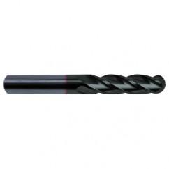 7/16" Dia. - 4-1/2" OAL - 30 Helix Super-A CBD Ball Nose EM - 4 FL - Eagle Tool & Supply