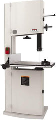 Jet - 14-1/8" Throat Capacity, Step Pulley Vertical Bandsaw - 3,100 SFPM, 1.75 hp, Single Phase - Eagle Tool & Supply