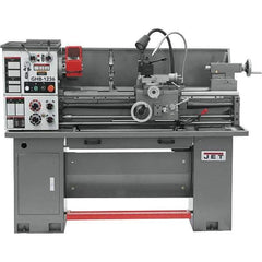 Jet - 12" Swing, 33" Between Centers, 230 Volt, Single Phase Bench Lathe - 5MT Taper, 2 hp, 75 to 1,400 RPM, 1-9/16" Bore Diam, 30" Deep x 58" High x 66" Long - Eagle Tool & Supply