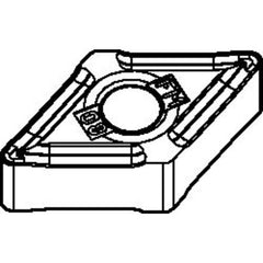 DNMG 332 FM TN2000, 1/32″ Corner Radius, 3/16″ Thick, 3/8″ Inscribed Circle, Turning Indexable Insert - Eagle Tool & Supply