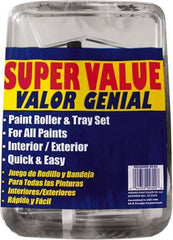 Premier Paint Roller - 3/8" Nap, Wall Paint Roller Set - 10" Wide, Steel Frame, Includes Paint Tray, Roller Cover & Frame - Eagle Tool & Supply