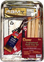 Premier Paint Roller - 0.3333" Nap, Wall Paint Roller Set - 10" Wide, Steel Frame, Includes Paint Tray, Roller Cover & Frame - Eagle Tool & Supply