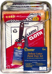 Premier Paint Roller - 3/8" Nap, Wall Paint Roller Set - 10" Wide, Steel Frame, Includes Paint Tray, Roller Cover & Frame - Eagle Tool & Supply