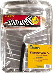 Premier Paint Roller - 3/8" Nap, Wall Paint Roller Set - 10" Wide, Steel Frame, Includes Paint Tray, Roller Cover & Frame - Eagle Tool & Supply