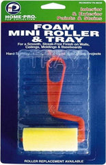 Premier Paint Roller - Mini Paint Roller Set - 5" Wide, Plastic Frame, Includes Paint Tray, Roller Cover & Frame - Eagle Tool & Supply