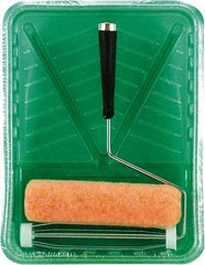 Premier Paint Roller - 3/8" Nap, Wall Paint Roller Set - 10" Wide, Steel Frame, Includes Paint Tray, Roller Cover & Frame - Eagle Tool & Supply