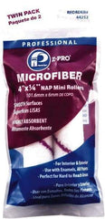 Premier Paint Roller - 1/4" Nap, 4" Wide Paint Mini Roller Covers - Smooth Texture, Microfiber - Eagle Tool & Supply