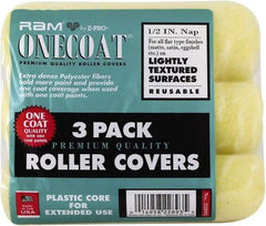 Premier Paint Roller - 1/2" Nap, 9" Wide Paint Mini Roller Covers - Semi-Rough Texture, Polyester - Eagle Tool & Supply