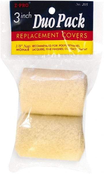 Premier Paint Roller - 1/4" Nap, 3" Wide Paint Roller Cover - Smooth Texture, Mohair - Eagle Tool & Supply