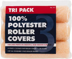 Premier Paint Roller - 3/8" Nap, 9" Wide Paint Roller Cover - Smooth Texture, Polyester - Eagle Tool & Supply