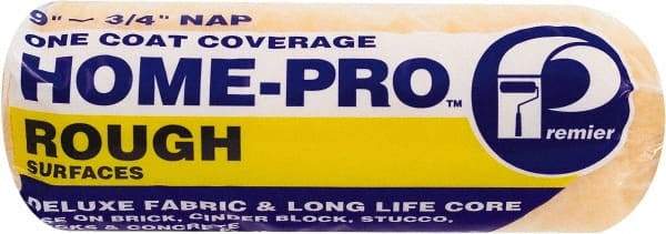 Premier Paint Roller - 1/2" Nap, 9" Wide Paint Roller Cover - Semi-Rough Texture, Woven & Polyester - Eagle Tool & Supply