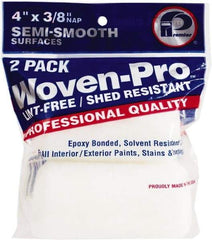 Premier Paint Roller - 3/8" Nap, 4" Wide Paint Roller Cover - Semi-Smooth Texture, Woven & Polyester - Eagle Tool & Supply