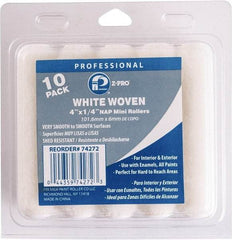 Premier Paint Roller - 1/4" Nap, 4" Wide Paint Mini Roller Covers - Smooth Texture, Woven - Eagle Tool & Supply