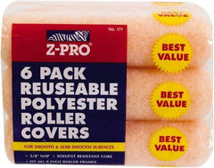 Premier Paint Roller - 3/8" Nap, 9" Wide Paint Roller Cover - Smooth Texture, Polyester - Eagle Tool & Supply