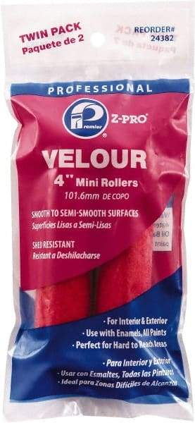 Premier Paint Roller - 4" Wide Paint Mini Roller Covers - Smooth Texture, Woven & Polyester - Eagle Tool & Supply
