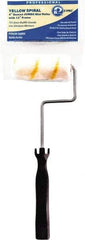 Premier Paint Roller - 12" Long, 3/8" Nap, Mini Roller Cover Combo - 4" Wide, Plastic Frame, Includes Roller Cover & Frame - Eagle Tool & Supply