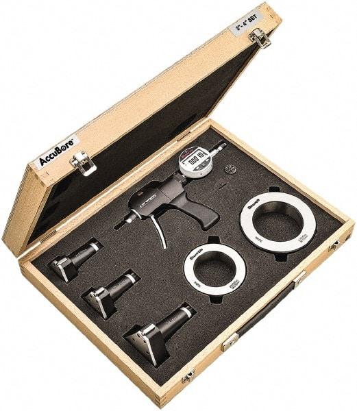 Starrett - Electronic Bore Gages Type: Pistol Grip Electronic Bore Gage Set Minimum Measurement (Decimal Inch): 2.0000 - Eagle Tool & Supply