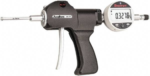 Starrett - Electronic Bore Gages Type: Pistol Grip Electronic Bore Gage Minimum Measurement (Decimal Inch): 0.2500 - Eagle Tool & Supply