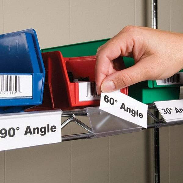 Aigner Index - Label Holders Backing: Snap-On Width (Inch): 1-1/4 - Eagle Tool & Supply