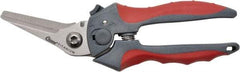 Clauss - 2" Length of Cut, Right Pattern Multi-Purpose Snip - 8" OAL, Ergonomic Non-Slip Grip Handle, Stainless Steel Blade - Eagle Tool & Supply