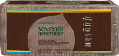 Seventh Generation - 12" Long x 12" Wide, Paper Napkins - 1 Ply, Brown - Eagle Tool & Supply