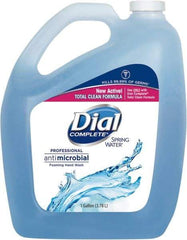 Dial - 1 Gal Bottle Foam Soap - Blue, Spring Water Scent - Eagle Tool & Supply