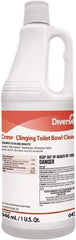 Diversey - 1 qt Bottle Liquid Toilet Bowl Cleaner - Floral Scent, Disinfectant, Nonacidic, Toilet Bowl - Eagle Tool & Supply